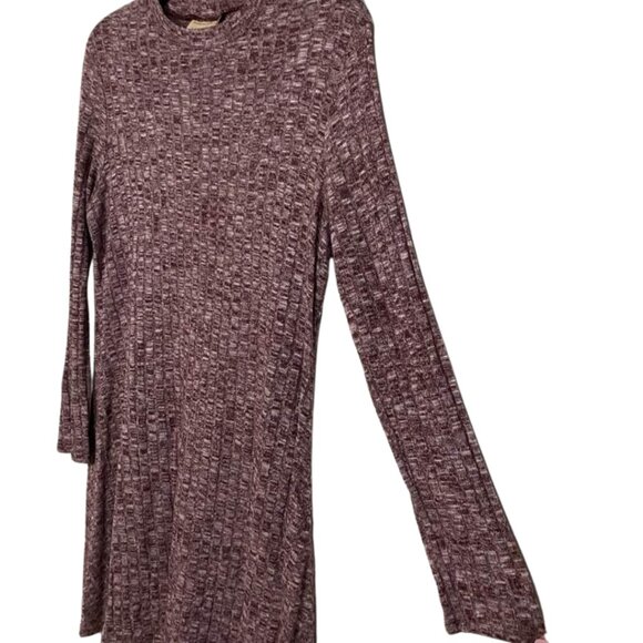 Bobbie Brooks A-Line Knit Dress Long Sleeve Textured Pattern Knee Length Dress - Picture 6 of 12